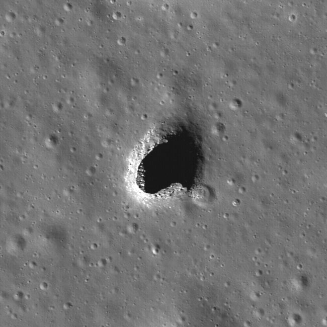 Rare Hole In the Moon Photographed